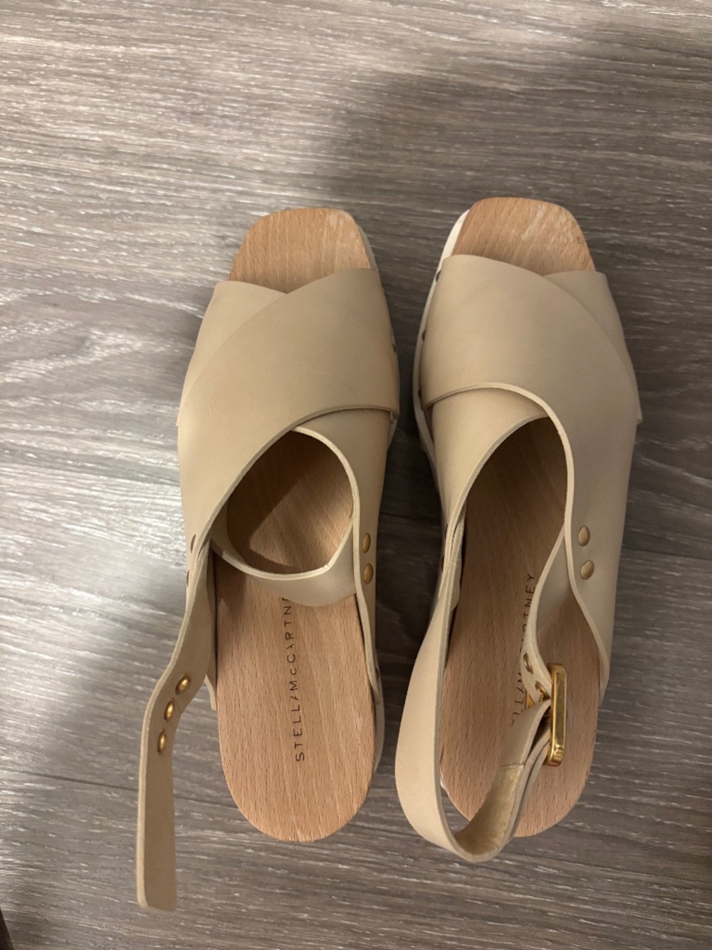 Stella McCartney Women's Tan and Cream Sandals